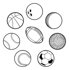 Obraz premium Sports Balls Set