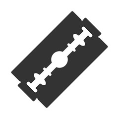 Double edge safety razor blade icon. Vector.