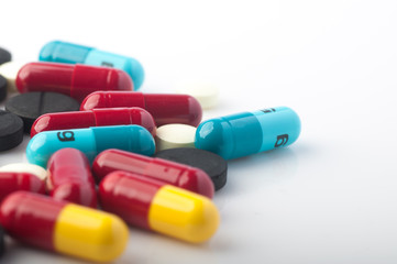 colorful medication and pills