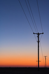 BLue hour Magic Moon