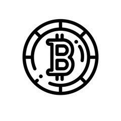 Bitcoin vector icon