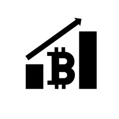 Bitcoin graphic vector icon