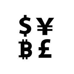 Bitcoin currency vector icon