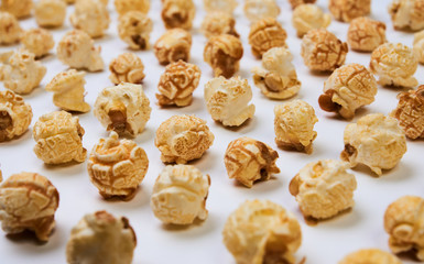 Popcorn isolated on white background