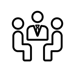 Meeting vector icon