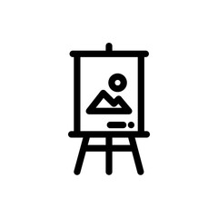 Easel vector icon