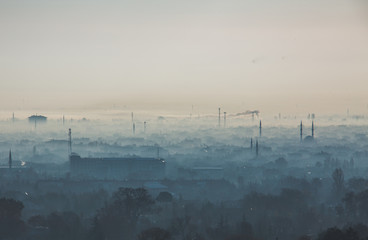 Konya city in winter