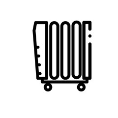 Oil heater vector icon