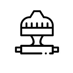 Thermostat head vector icon