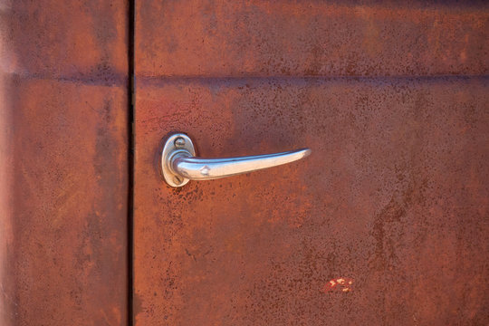 Rusty Truck Door In Outback Queensland