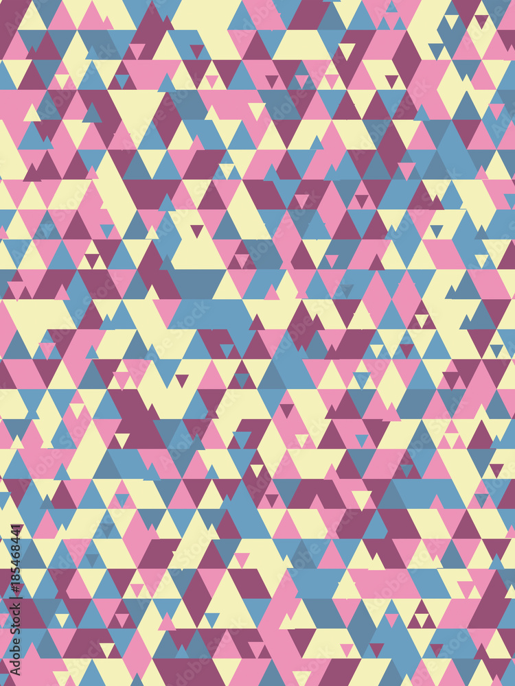 Poster Modern background with cool triangular shapes pattern 3d rendering
