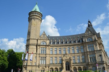 Fototapeta na wymiar Luxembourg City - Medieval Clock Tower