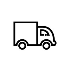 Fototapeta premium Truck vector icon