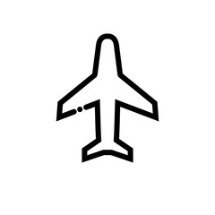 Plane flight vector icon