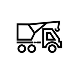 Construction car vector icon