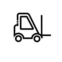 Lifter car vector icon