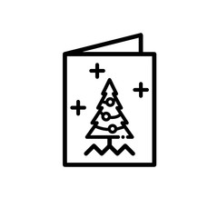  Christmas card vector icon