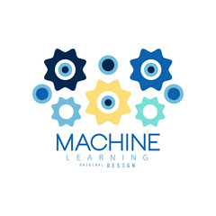Machine learning process and data science technology symbol