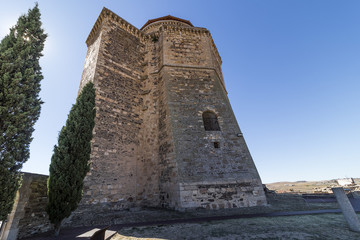Fototapeta na wymiar Castle in medieval city of Alba de Tormes, Salamanca,Spain