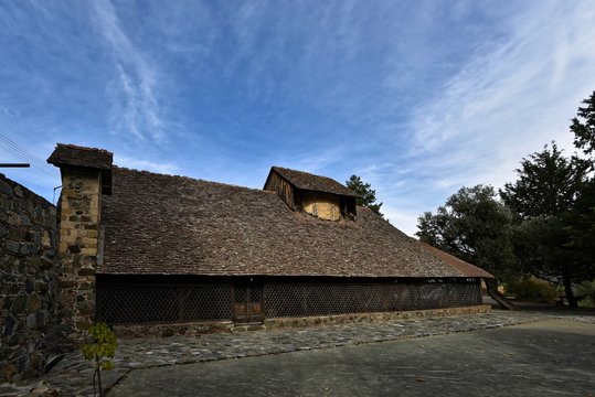 Zypern - Panagia tou Araka Scheunendachkirche