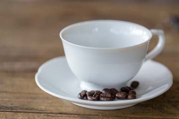 Backgrounds of Roasted coffee beans.