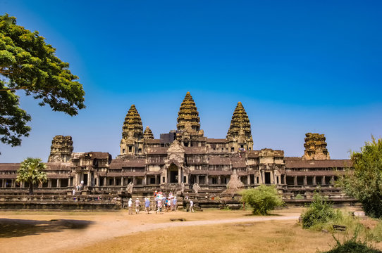 Temple of Angkor Wat in Siem Reap, Cambodia.