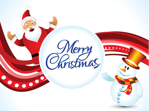 abstract artistic christmas wave background