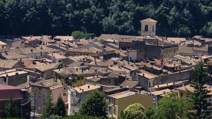 Antrodoco (Rieti, Lazio, Italy), panoramic view
