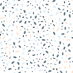 Imitation of the surface of the stone floor from granite particles. Semaless pattern. Vector illustration  