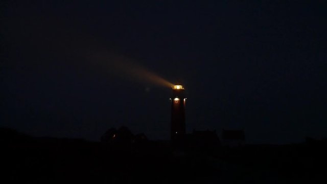 Luce del faro di De Cocksdorp a texel 
