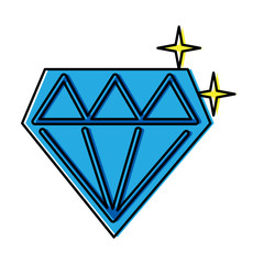 diamond shining icon image vector illustration design 