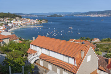 View of Granxa coast (Pontevedra, Spain).