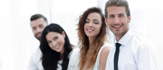 Obraz premium closeup.successful business team.