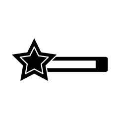 star bar video game related icon image vector illustration design  black and white