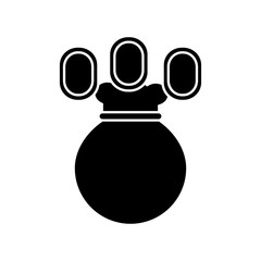 coins or gems with bag video game related icon image vector illustration design  black and white