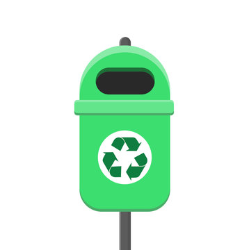 M&uuml;lleimer Flat Design Icon