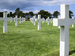 USA Military Cemetery, Colleville sur Mer, Normandy, France. The Normandy American Cemetery and...