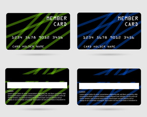 Naklejka premium member card, business VIP card, design for privilege member,vector
