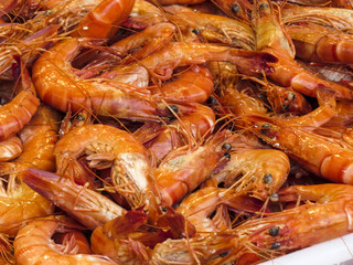 Trouville, Normandy, France. Fish Market in Trouville. This village of fishermen is a popular tourist attraction in Normandy.