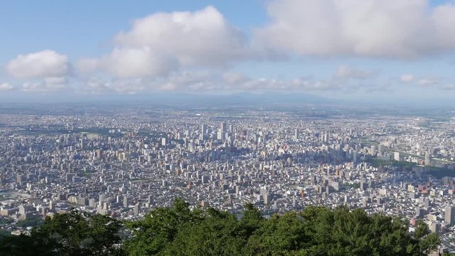 札幌市藻岩山展望台から見た街