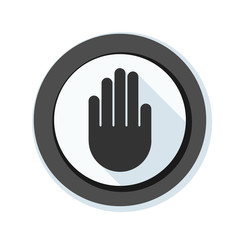 Hand Block ADS sign illustration