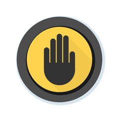 Hand Block ADS sign illustration