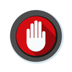 Hand Block ADS sign illustration