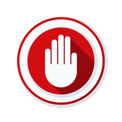 Hand Block ADS sign illustration