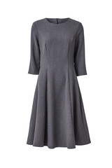 Grey dress isolated on white background