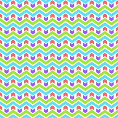 Baby style bright vibrant colors chevron seamless pattern