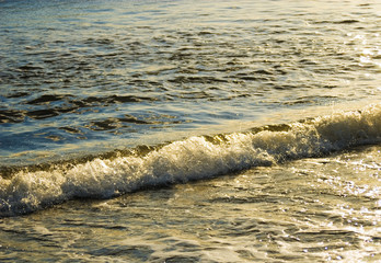 波　夕暮れ　素材