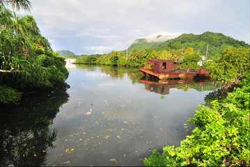 Kosrae - an island in Federated States of Micronesia.   © robnaw