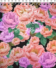 Vintage Rose flowers notebook cover Vector Retro beautiful bouquets