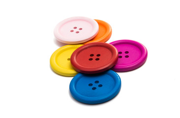 colored buttons isolated